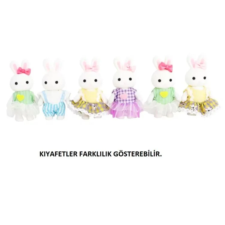 MEGA 6695 BAY DREAMY MINI AKSESUARLI SIRT ÇANTALI MİNİ TAVŞAN EVİ OYUN SETİ 3+