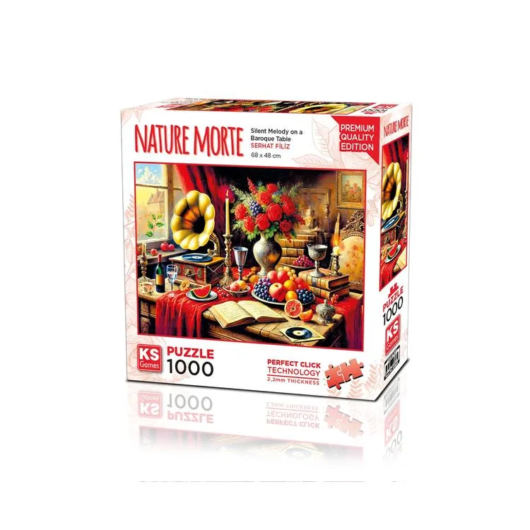 KS GAMES 20846 SILENT MELODY ON A BAROQUE TABLE 68x48cm YAPBOZ/PUZZLE 1000 PARÇA