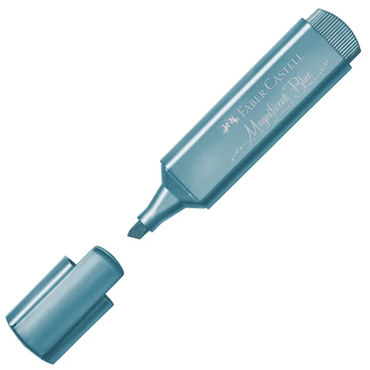 FABER CASTELL FOSFORLU KALEM METALİK BLUE 1546