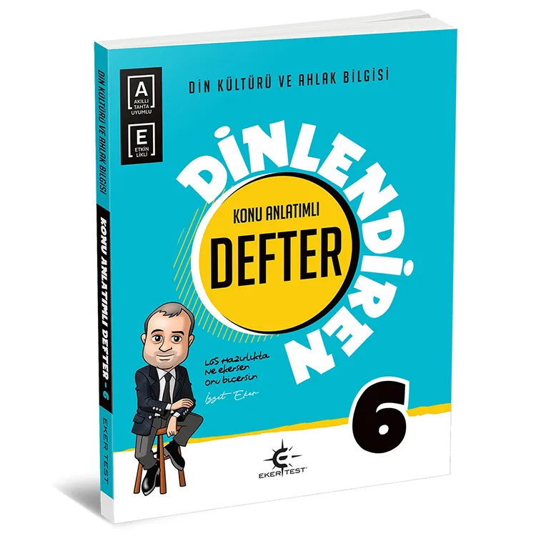 EKERTEST 6.SINIF DİN KÜLTÜRÜ VE AHLAK BİLGİSİ DİNLENDİREN DEFTER KONU ANLATIMLI - 2024