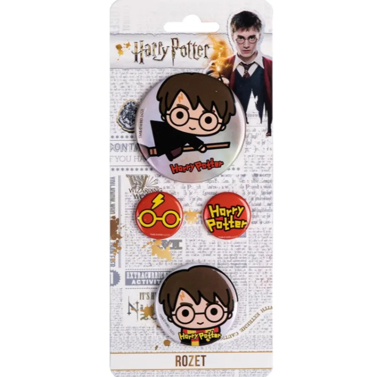 HARRY POTTER lLİSANSLI KARIŞIK BOY ROZET 4'LÜ