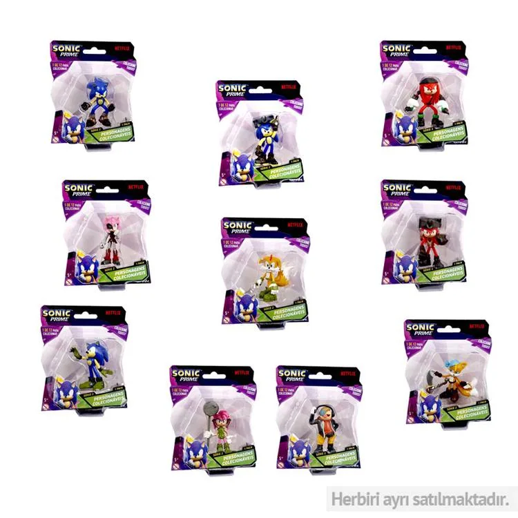 NECOTOYS SON2210 SONIC PRIME KOLEKSİYON TEKLİ FİGÜR SET 3 +