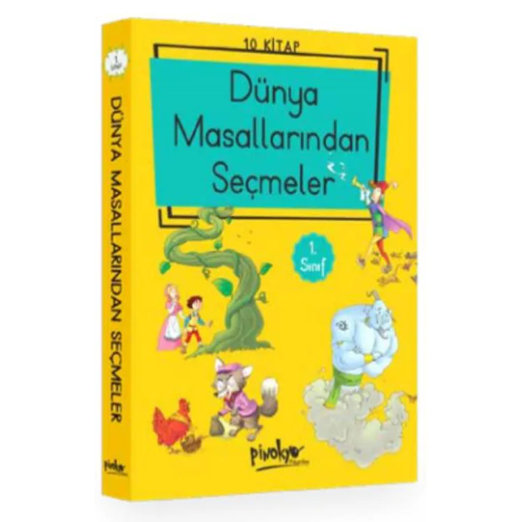 PİNOKYO 1. SINIF DÜNYA MASALLARINDAN SEÇMELER ( DÜZ YAZI) 10 KİTAPLIK SET