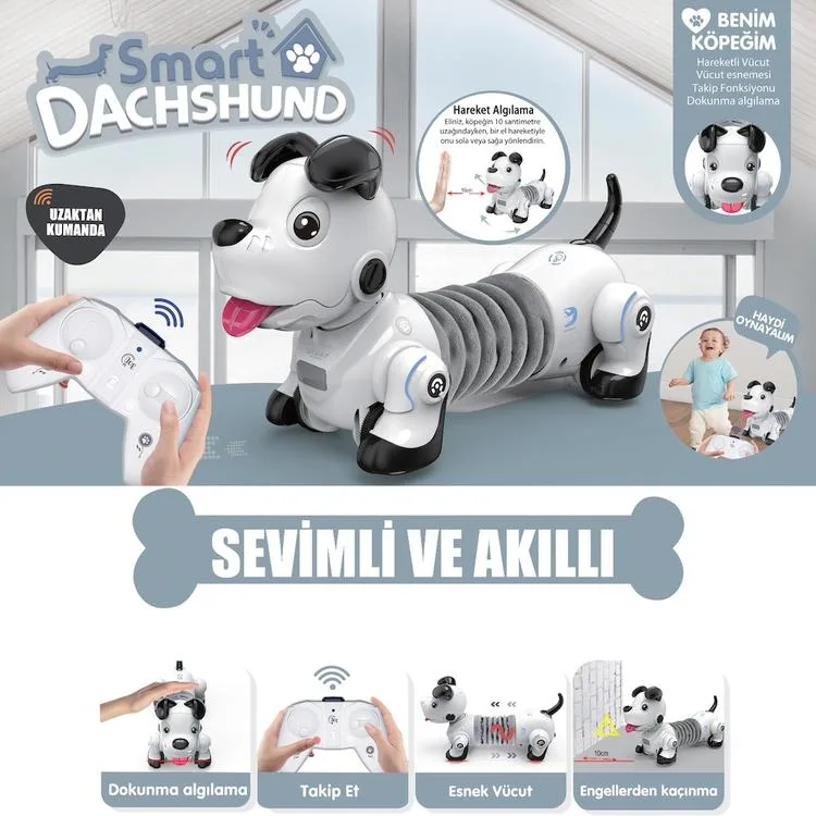 VARDEM 777-603 UZAKTAN KUMANDALI IŞIKLI VE SESLİ SEVİMLİ KÖPEK