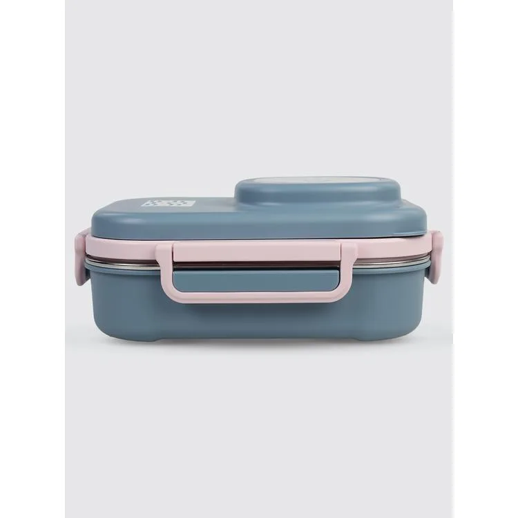 UZSPACE VGN-8021-8033 PASLANMAZ ÇELİK YEMEK KABI - LUNCH BOX 600 ML GREY