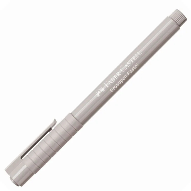 FABER CASTELL 1554 BROADPEN 0.8mm. KEÇE UÇLU KALEM PASTEL GRİ