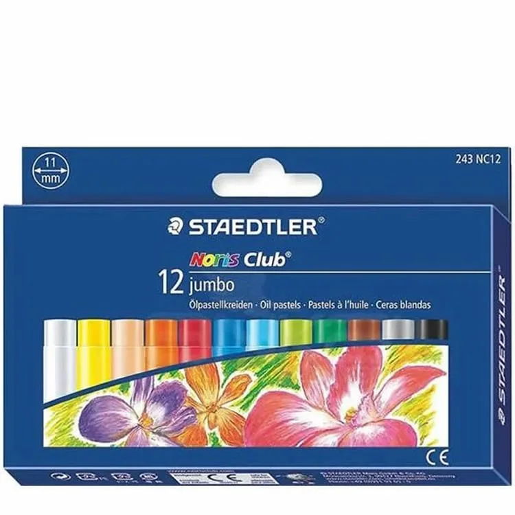 STAEDTLER 243 12'Lİ NORİS JUMBO YAĞLI PASTEL BOYA