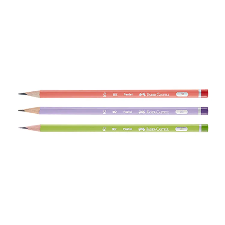 FABER CASTELL ÜÇGEN KURŞUN KALEM 2B PASTEL MERCANLI 2160