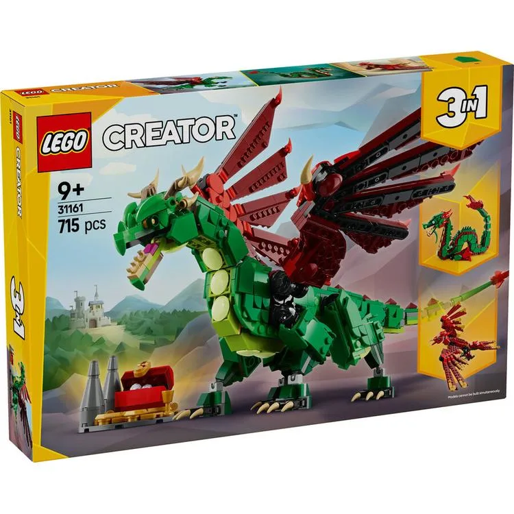 LEGO CREATOR 31161 ORTA ÇAĞ EJDERHASI 3IN1 715 PARÇA 9+