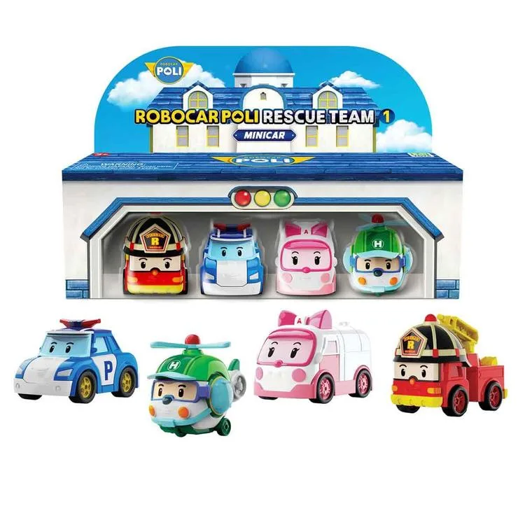 NECO MRT-0760 POLI ROBOCAR KASABANIN MİNİ KURTARMA ARAÇLARI 3+