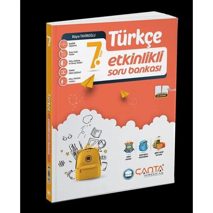 ÇANTA 7. SINIF TÜRKÇE ETKİNLİKLİ SORU BANKASI - 2025 MÜFREDAT