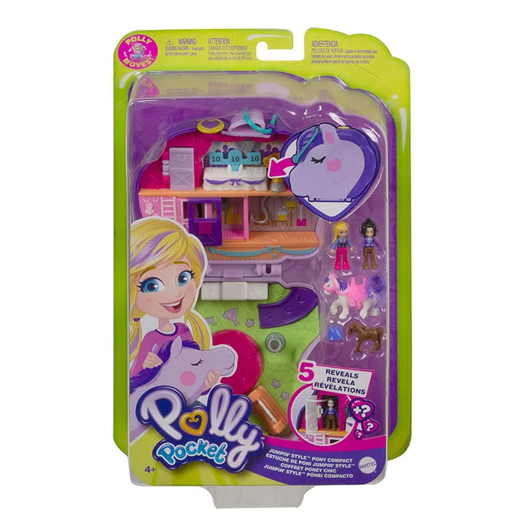 MATTEL FRY35/ GTN14 POLLY POCKET VE MACERALARI OYUN SETLERİ JUMPIN STYLE