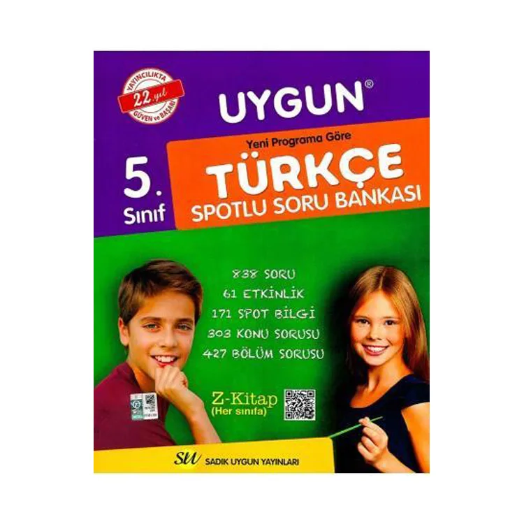 SADIK UYGUN YAYINLARI 5. SINIF TÜRKÇE SORU BANKASI