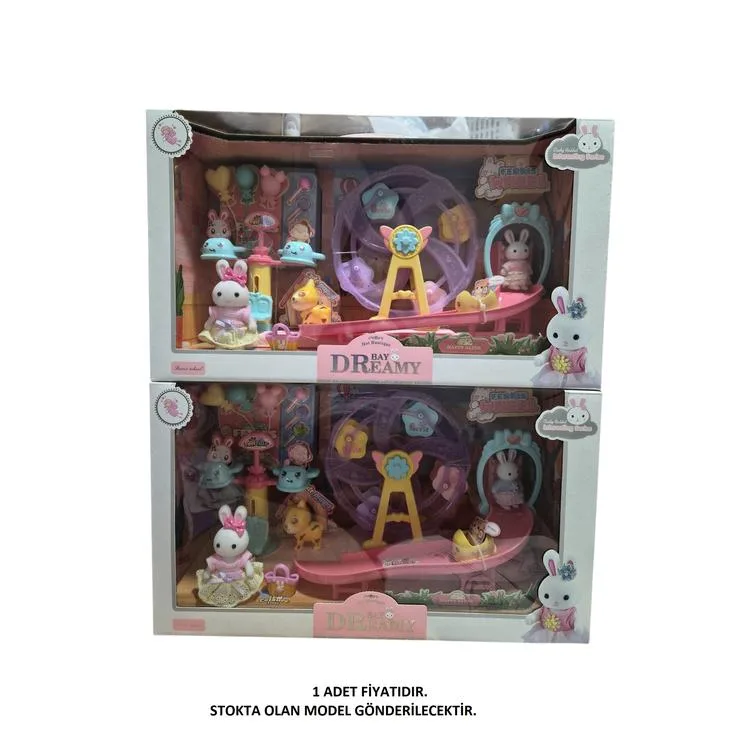 MEGA 6684 BAY DREAMY MINI AKSESUARLI EĞLENCELİ DÖNME DOLAP OYUN SETİ 3+