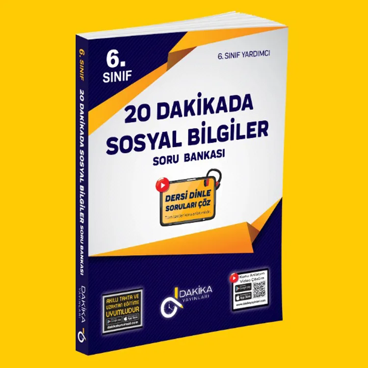 DAKİKA 6. SINIF 20 DAKİKADA SOSYAL BİLGİLER SORU BANKASI