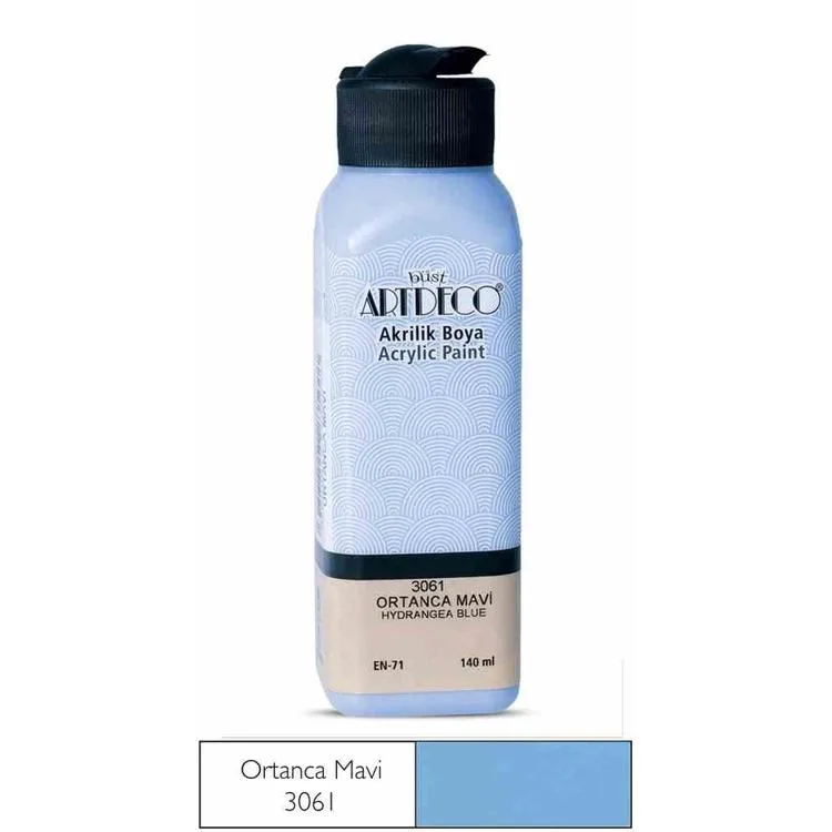 ARTDECO AKRİLİK BOYA 140 ML. ORTANCA MAVİ LV-Y-070R-3061