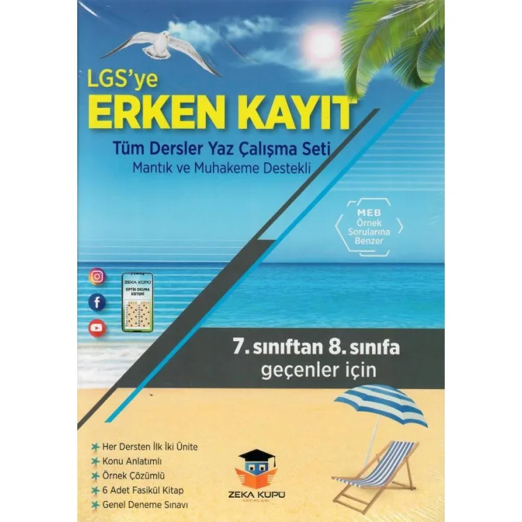 ZEKA KÜPÜ 8. SINIF LGS'YE ERKEN KAYIT TÜM DERSLER YAZ ÇALIŞMA SETİ