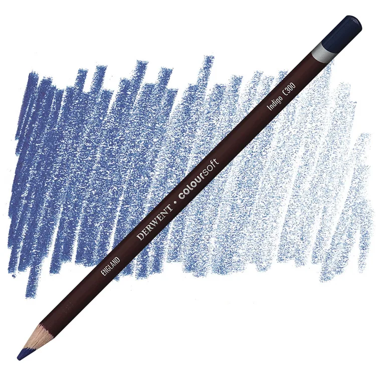 DERWENT COLOURSOFT - YUMUŞAK KURUBOYA KALEMİ- INDIGO C300