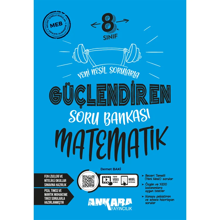 ANKARA YAYINLARI 8. SINIF LGS GÜÇLENDİREN MATEMATİK SORU BANKASI