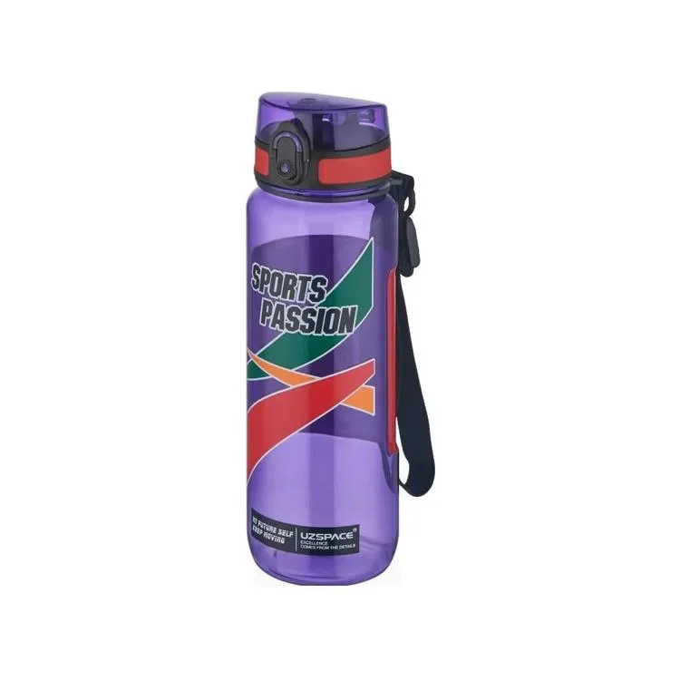 UZSPACE SPORTS TRITAN PİPETSİZ MATARA 6042 800 ML PURPLE