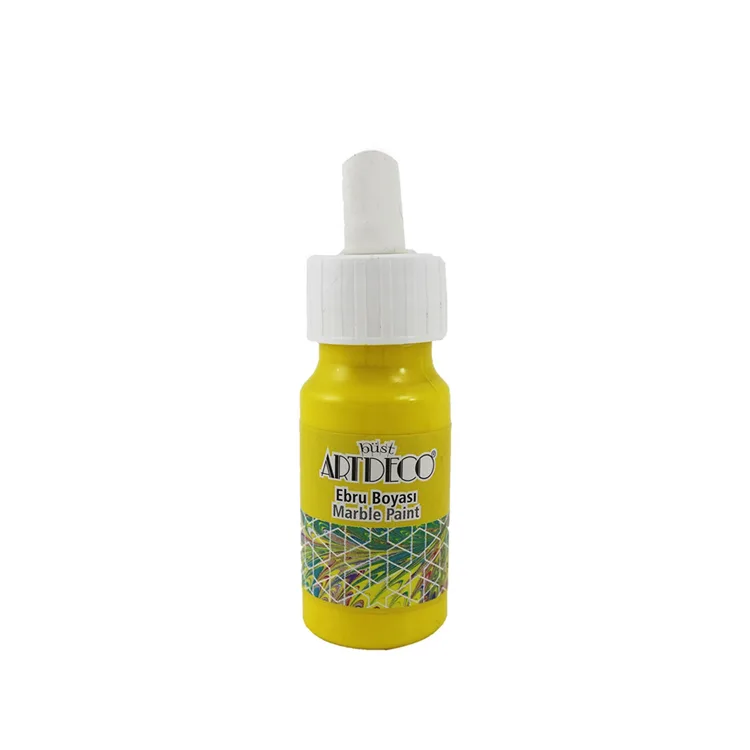 LİSANS ARTDECO EBRU BOYASI 30ML SARI