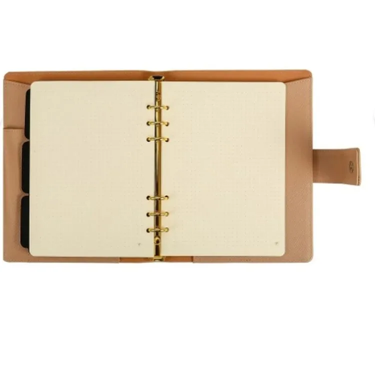 VICTORIA'S JOURNALS 124-1128 14.8x21cm SMYTH ORGANISER HAFTALIK TARİHSİZ AJANDA - KREM
