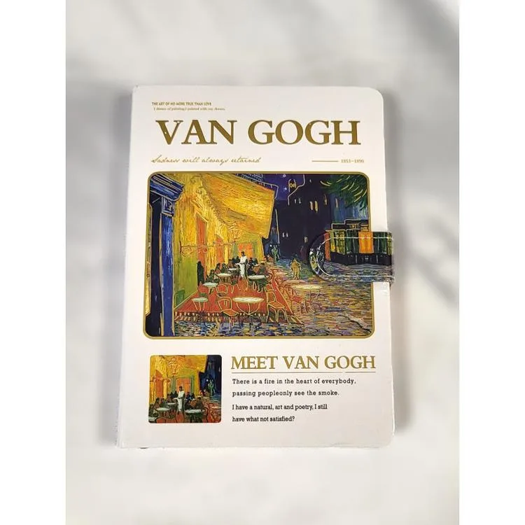 ODAK 8600-13 VAN GOGH MIKNATISLI SERT KAPAK ÇİZGİLİ DEFTER