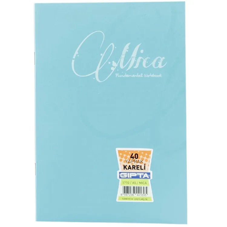 GIPTA MICA TEL DİKİŞLİ PP KAPAK A4 40 YP.KARELİ DEFTER