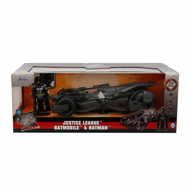 SİMBA JADA 3215000 BATMAN JUSTICE LEAGUE BATMOBILE 1:24 DIE CAST FİGÜR METAL ARABA 8+