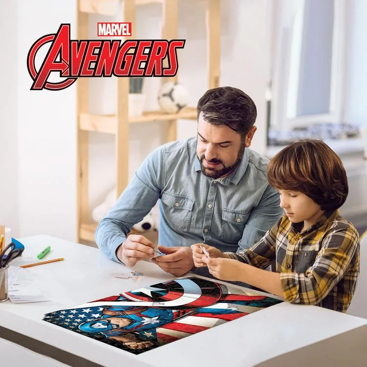 NECOTOYS 35584 CAPTAN AMERICA 300 PARÇA METAL KUTU 3D PUZZLE