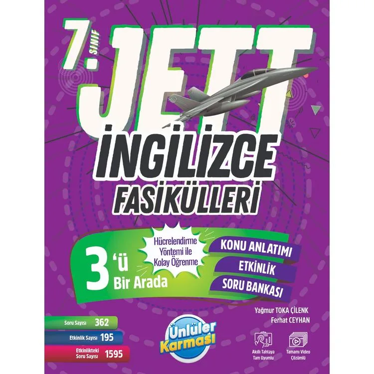 ÜNLÜLER KARMASI 7. SINIF JETT İNGİLİZCE FASİKÜLLERİ - 2025 MÜFREDAT