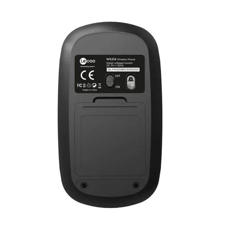 LENOVO LECOO WS214 1200 DPI 3 TUŞLU KABLOSUZ MOUSE SİYAH