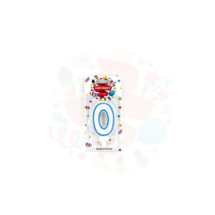 NEDİ SİMLİ MUM RAKAM MAVİ 0 NEDİ-15623-B0