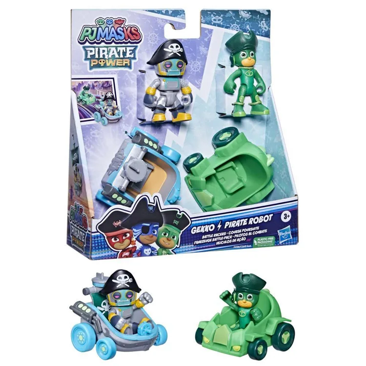 HASBRO F2649/F4586 PJ MASKS 2'Lİ FİGÜRLÜ ARAÇ SETİ GEKKO PIRATE ROBOT