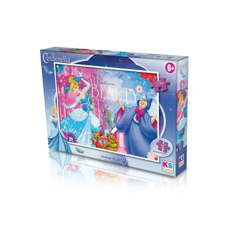 KS GAMES CRL113 CINDERELLA 34x48cm YAPBOZ/PUZZLE 200 PARÇA