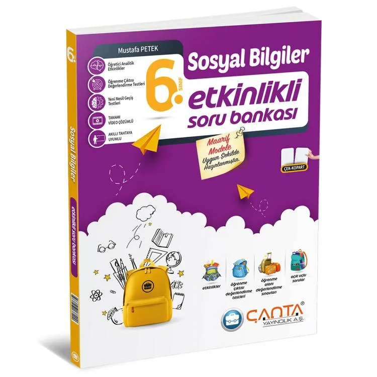 ÇANTA 6. SINIF ETKİNLİKLİ KAZANIM SOSYAL BİLGİLER SORU BANKASI