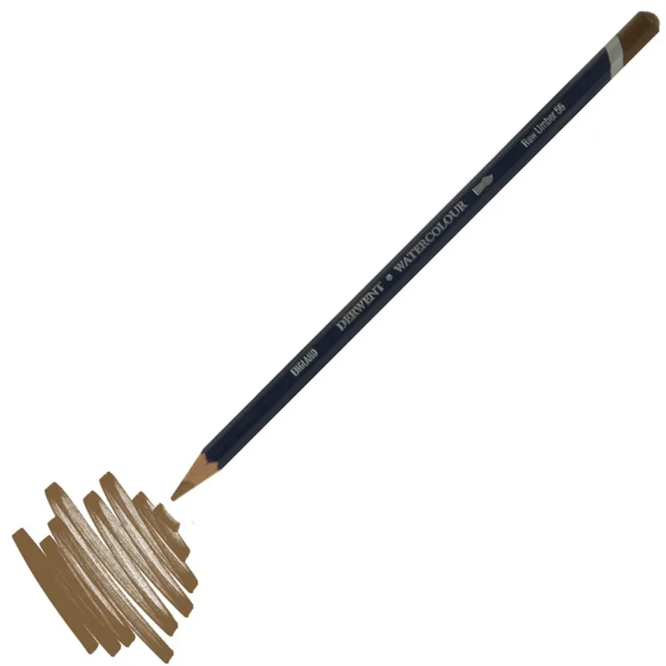 DERWENT NEW WATERCOLOUR PENCIL- SULUBOYA KALEMİ- RAW UMBER 56