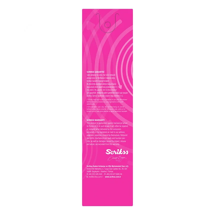 SCRIKSS TWIST VERSATİL KALEM 0.7 ŞEFFAF AMBALAJ PEMBE