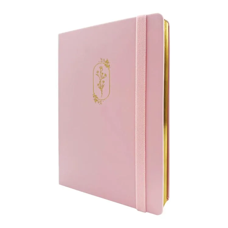 VICTORIA'S JOURNALS 1652 BUJO VEGAN DERİ 14X21 160gr.96YP. ÇİZGİLİ DEFTER AÇIK PEMBE