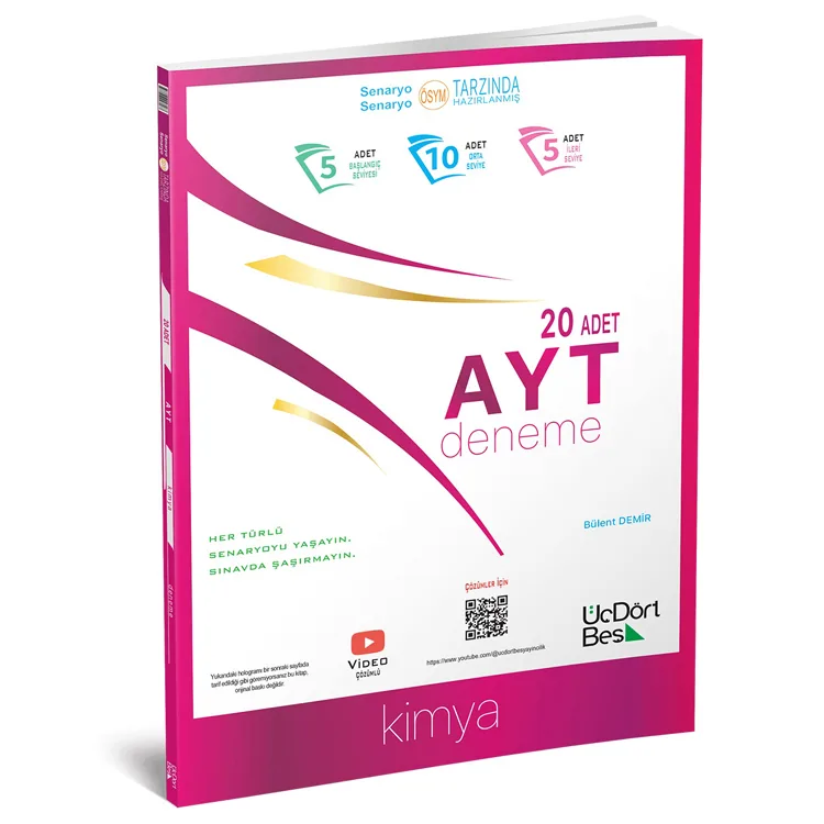ÜÇDÖRTBEŞ AYT 20'Lİ KİMYA DENEME