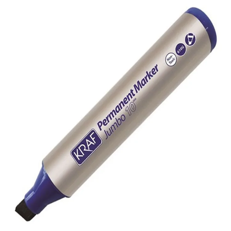 KRAF PERMANENT JUMBO MARKER 10MM 610G MAVİ