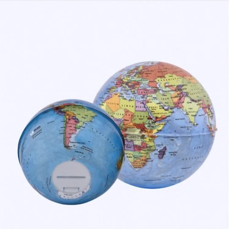 GÜRBÜZ MİNİ GLOBE BANK SİYASİ KÜRE KUMBARA 10 CM