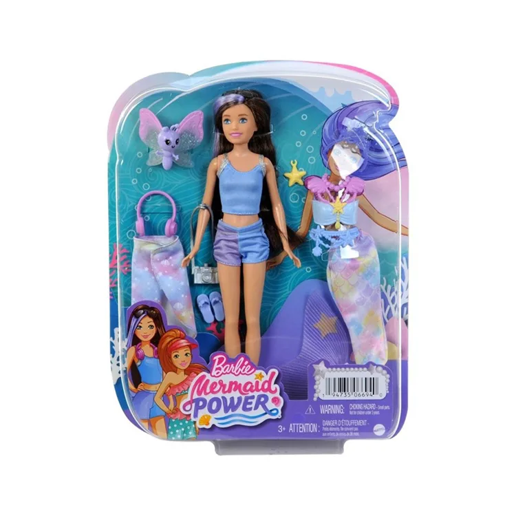 MATTEL HHG54/HHG55 BARBIE MERMAID POWER BARBIE'NİN KIZ KARDEŞLERİ DENİZ KIZI OLUYOR OYUN SETİ