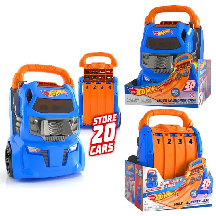 MATTEL HWCC14 HOT WHEELS YARIŞ PARKURLU 20 ARAÇ KAPASİTELİ YARIŞ ARABA MODELİ TAŞIMA VE SAKLAMA ÇANTASI +5