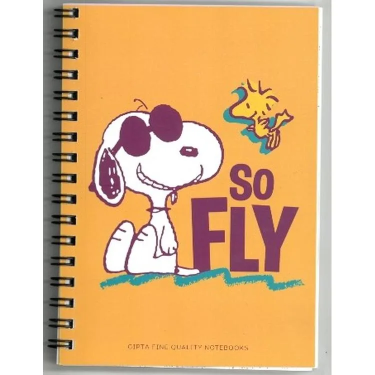 GIPTA SNOOPY A6 SPİRALLİ KARTON KAPAK 80 YP. ÇİZGİLİ NOT DEFTERİ - TEKLİ