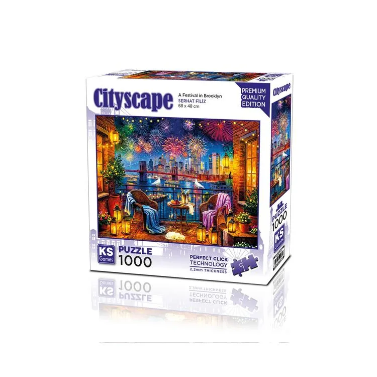 KS GAMES 20837 A FESTIVAL IN BROOKLYN 68x48cm YAPBOZ/PUZZLE 1000 PARÇA