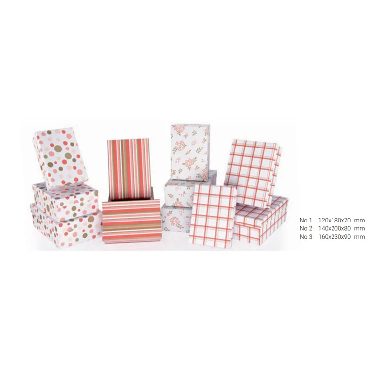 GIPTA PINK DİKDÖRTGEN HEDİYE KUTUSU BX01270 B 120x180x70 mm NO:2 - TEKLİ