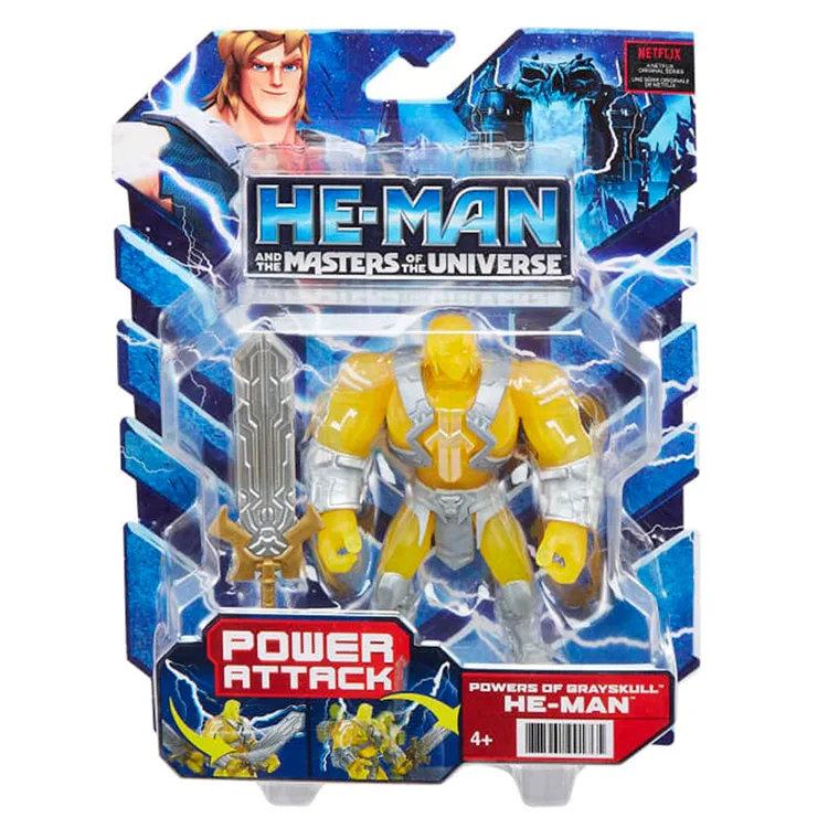 MATTEL HBL65/HBL73 MOTU MASTERS OF THE UNIVERSE POWER ATTACK HE-MAN POWERS OF GRAYSKULL