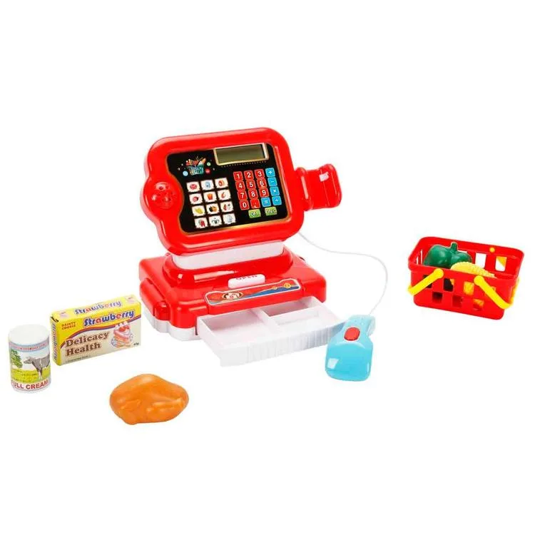 SUNMAN 6178F SHOPN DROP DİJİTAL EKRANLI SESLİ IŞIKLI PİLLİ MARKET KASA SET 3+