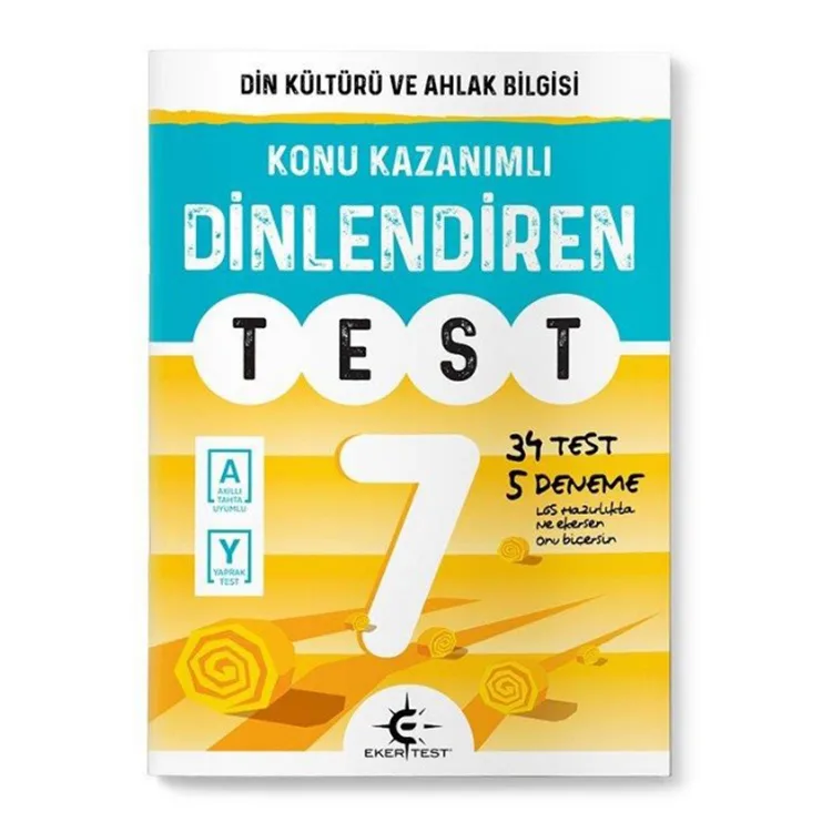 EKERTEST 7. SINIF DİN KÜLTÜRÜ VE AHLAK BİLGİSİ KONU KAZANIMLI DİNLENDİREN TEST
